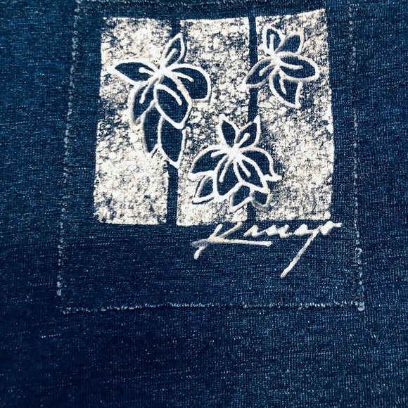 EUC hand printed Japanese design L soft tee - Picture 5 of 5